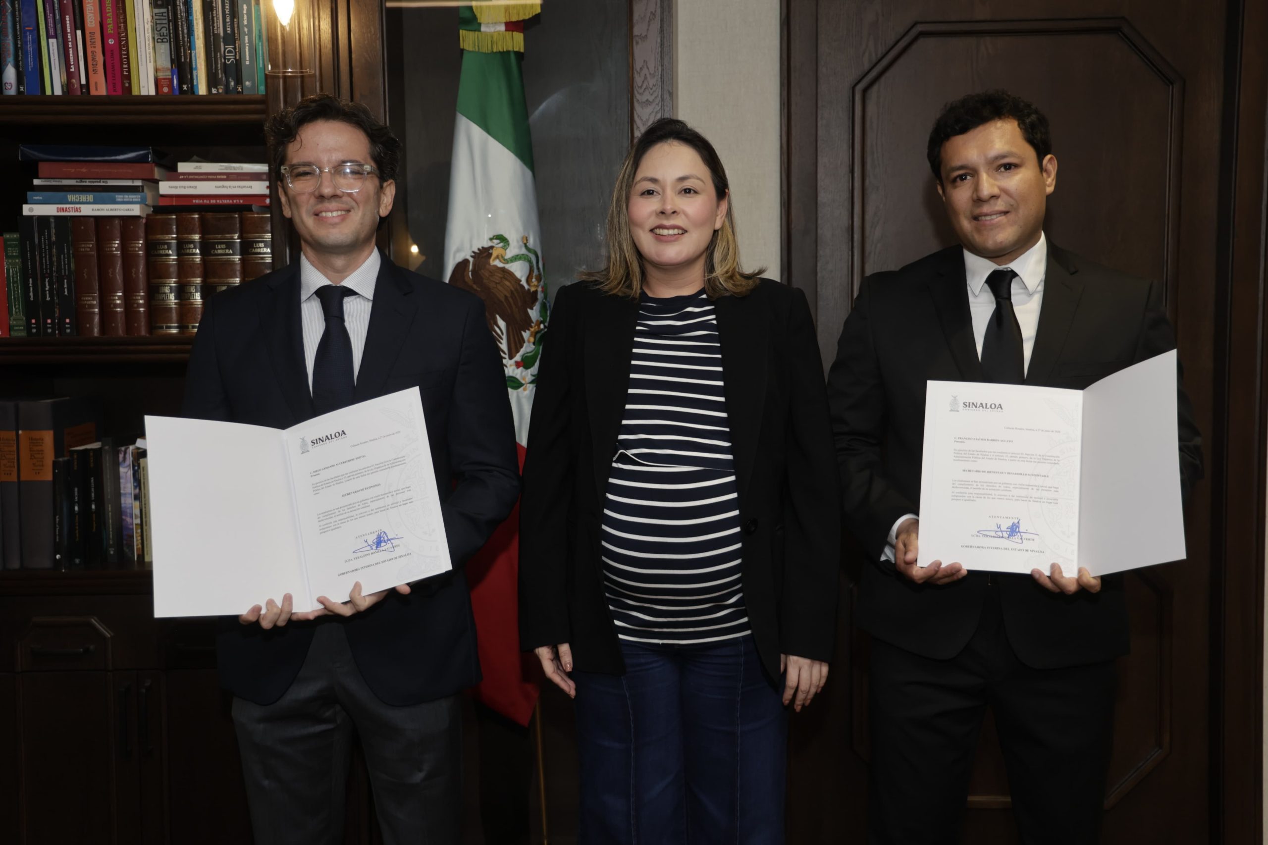 Designa Gobernadora Yeraldine a nuevos secretarios en Economía y Sebides