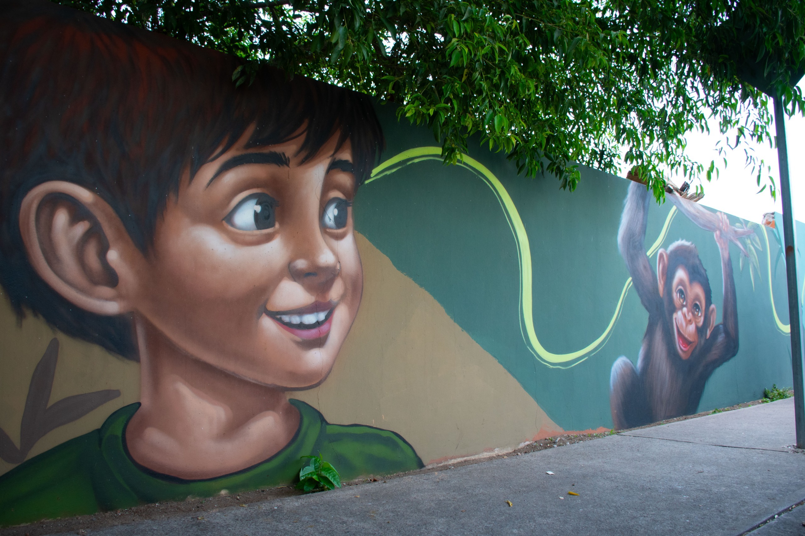 Develan mural artístico “Sueños de Explorador” en el Zoológico de Culiacán