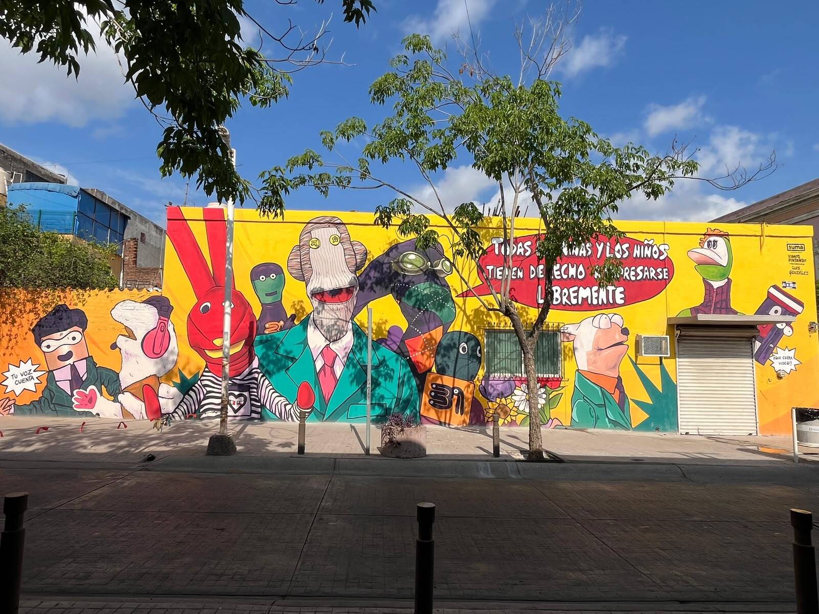 Develan mural de 31 Minutos dedicado al gremio periodístico