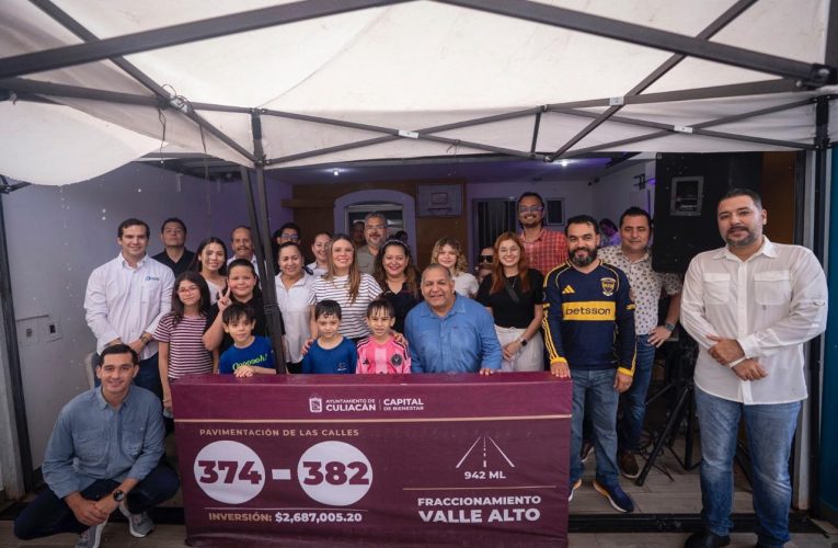 Aquí ya no son dichos, son hechos”: Vecinos de Valle Alto reconocen cumplimiento del Ayuntamiento con la entrega de 9 calles