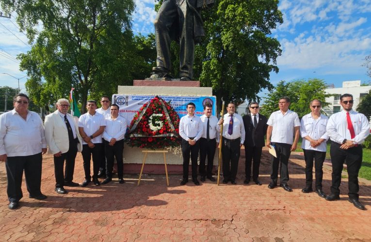 Con solemnidad y fervor cívico, la masonería sinaloense honra la memoria de Benito Juárez en su 154 aniversario luctuoso