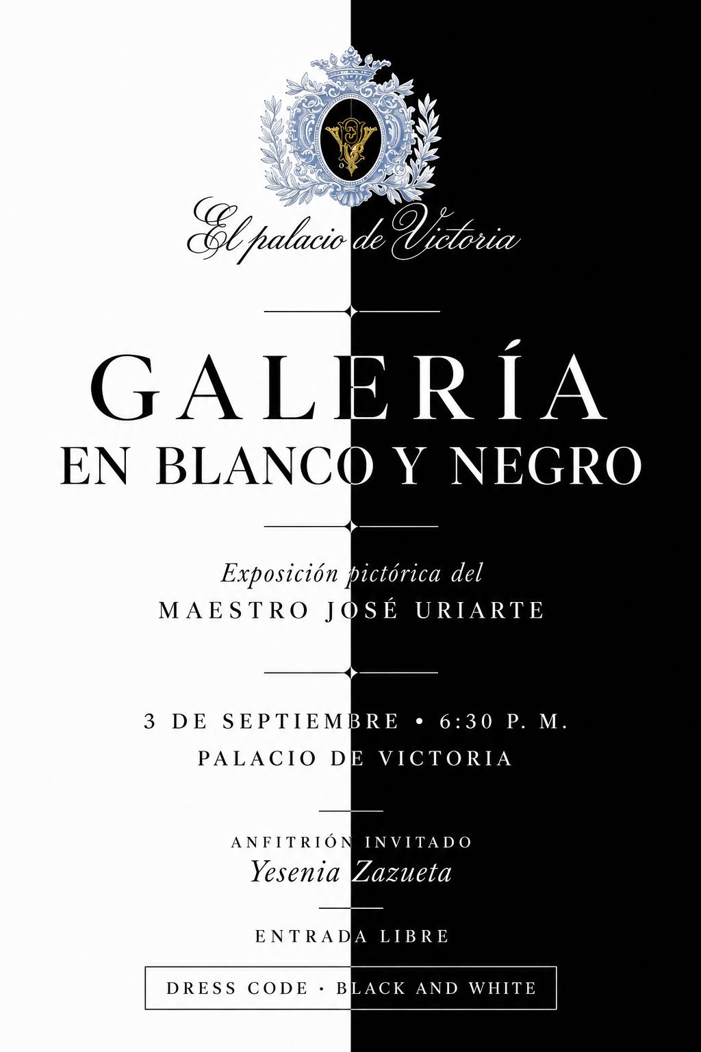 Galería en Blanco y Negro, exposición del Maestro José Uriarte