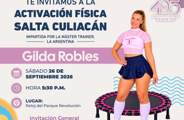 IMDEC invita a disfrutar de la activación física “Salta Culiacán” en el marco del 495 aniversario