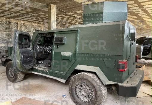 ASEGURA FGR EN CATEO CINCO VEHÍCULOS CON BLINDAJE ARTESANAL